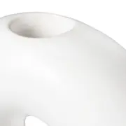 CASTIÇAL 10 CM DONUT - BRANCO - Foto 5