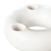 CANDELABRO PARA 3 VELAS DONUT - BRANCO - Foto 4