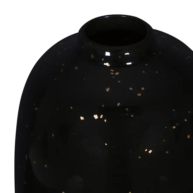 VASO 20 CM ARCTURO - PRETO/OURO - Foto 2