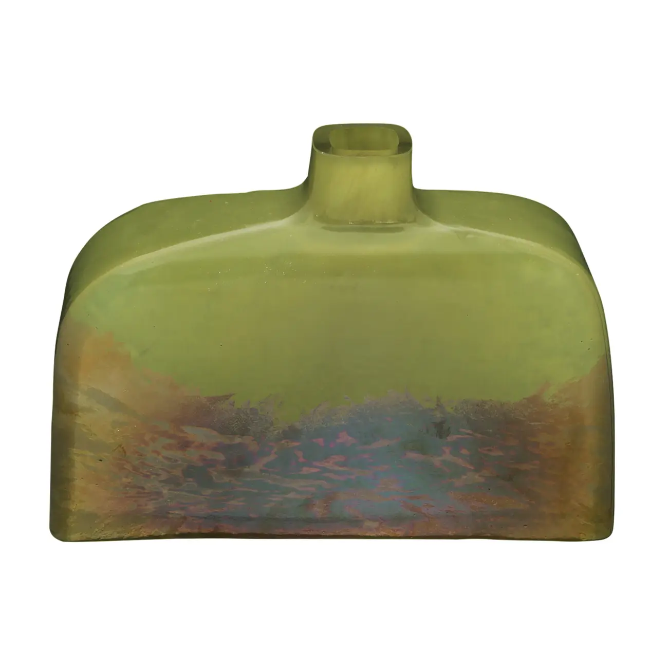 VASO GARRAFA 17 CM ANDINNO - MARROM/CAQUI - Foto 1