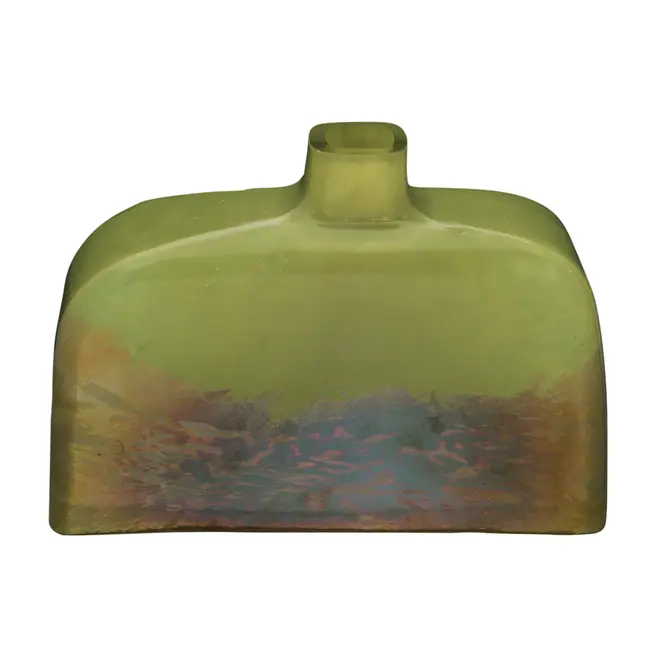 VASO GARRAFA 17 CM ANDINNO - MARROM/CAQUI - Foto 1