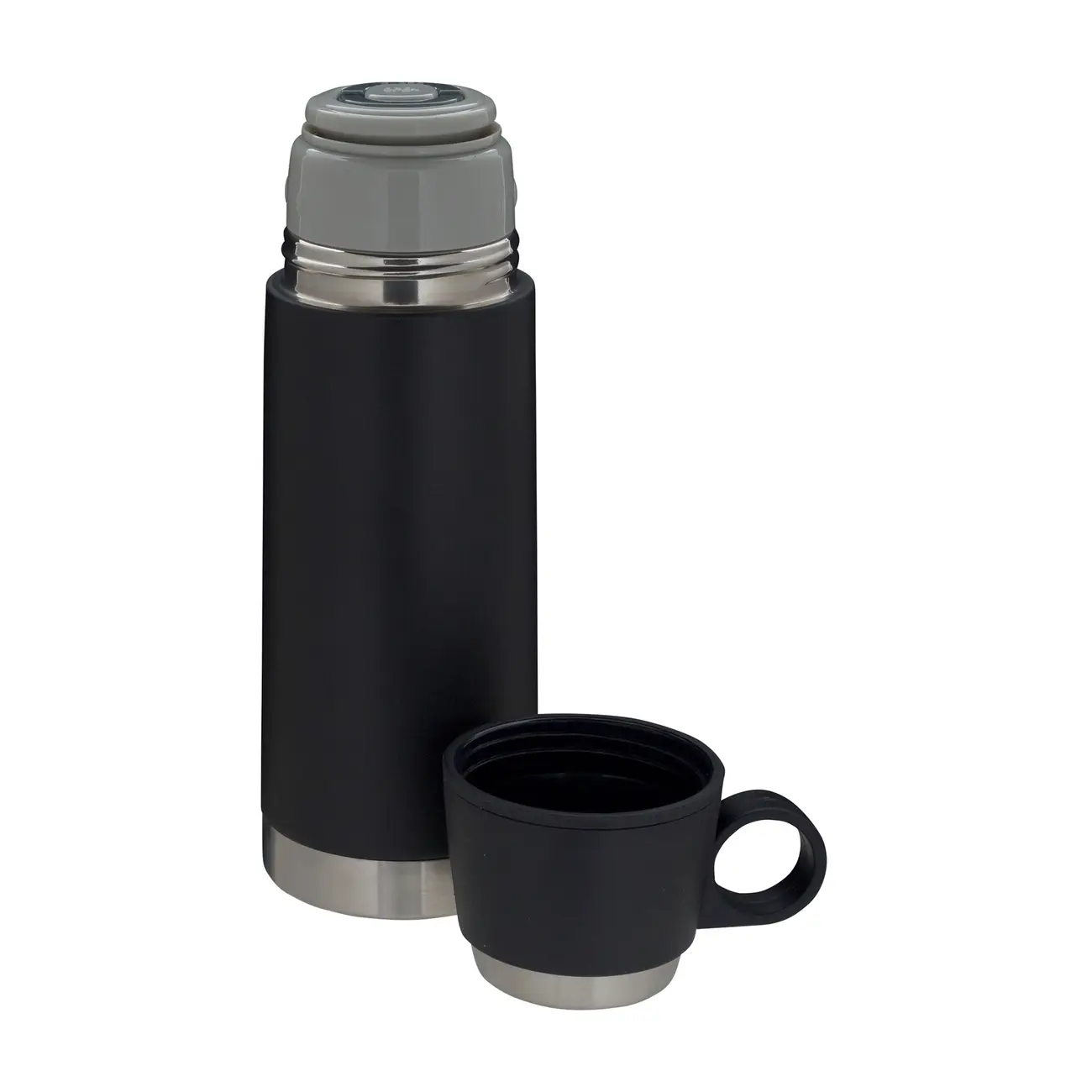 GARRAFA TÉRMICA 350 ML WINNER PRO - PRETO/INOX - Foto 2