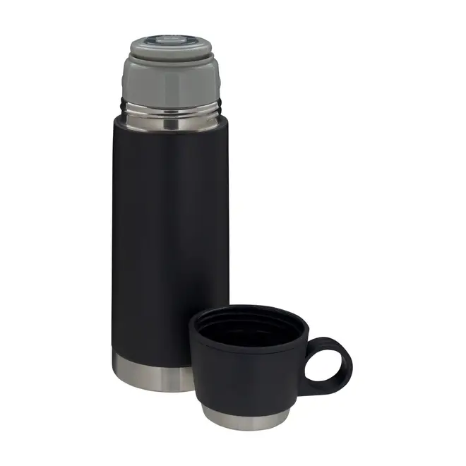 GARRAFA TÉRMICA 350 ML WINNER PRO - PRETO/INOX - Foto 2