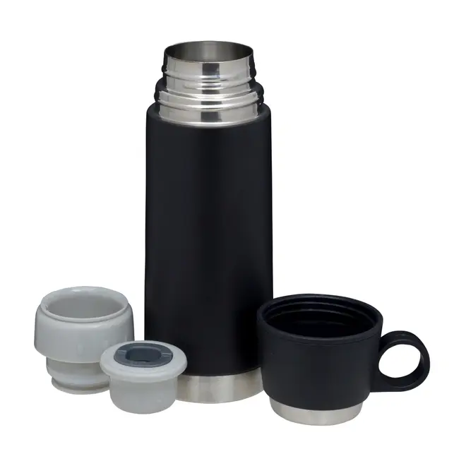 GARRAFA TÉRMICA 350 ML WINNER PRO - PRETO/INOX - Foto 3