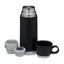 GARRAFA TÉRMICA 350 ML WINNER PRO - PRETO/INOX - Foto 3