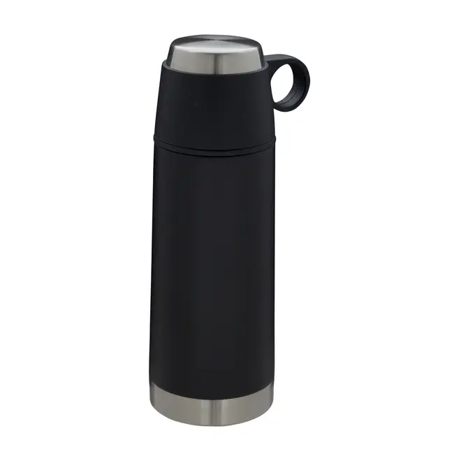 GARRAFA TÉRMICA 350 ML WINNER PRO - PRETO/INOX - Foto 5