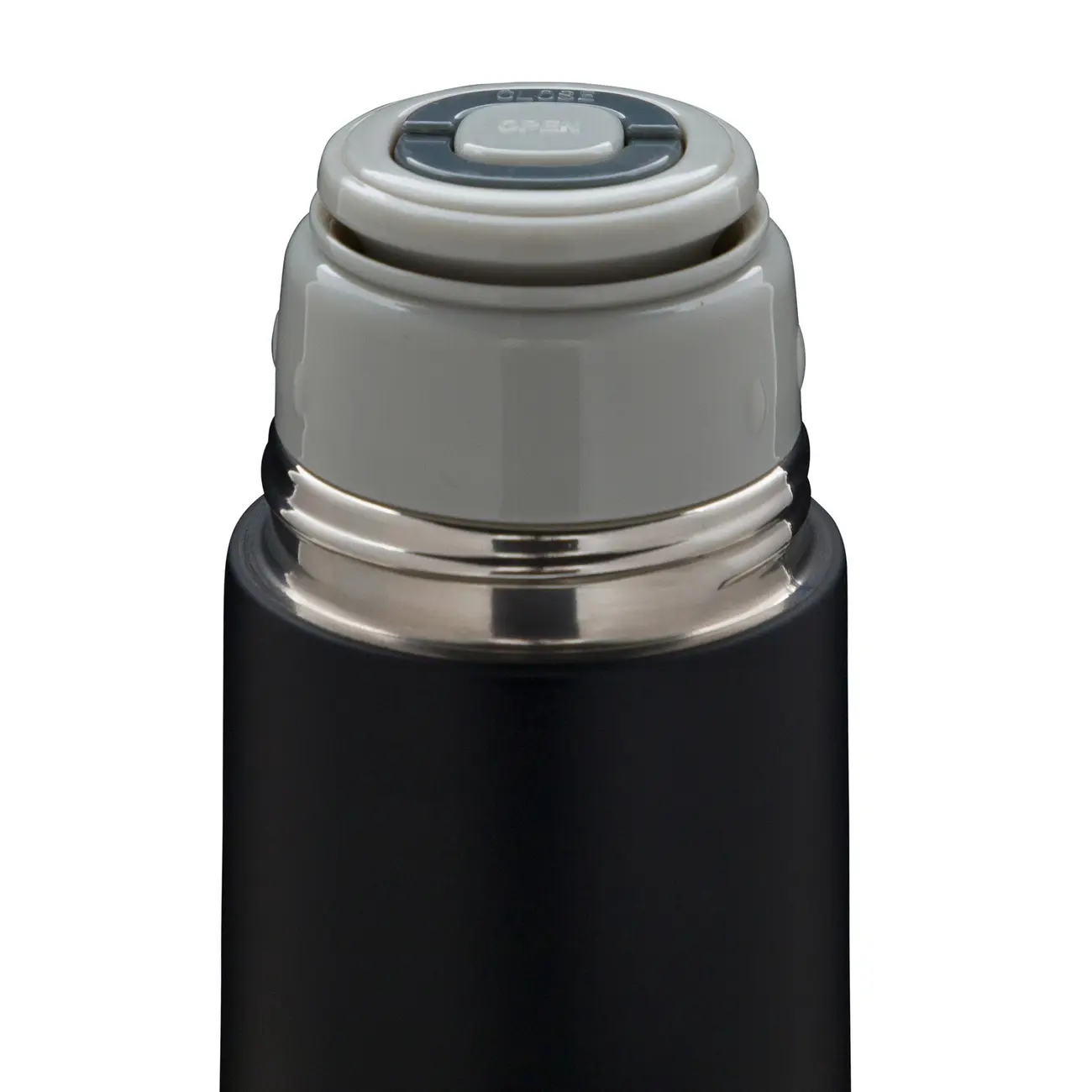 GARRAFA TÉRMICA 350 ML WINNER PRO - PRETO/INOX - Foto 6