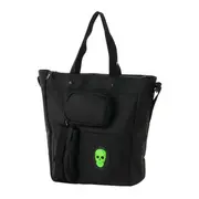 BOLSA CAVEIRA - PRETO/VERDE FLUOR - Foto 4