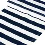 ASSENTO/ENCOSTO BLUESTRIPE PARA ESTRUTURA DE CADEIRA LEME - AZUL ESCURO/BRANCO - Foto 2