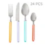 FAQUEIRO 24 PEÇAS PARA 6 PESSOAS STRIPED COLOR - CORES CALEIDOCOLOR - Foto 1
