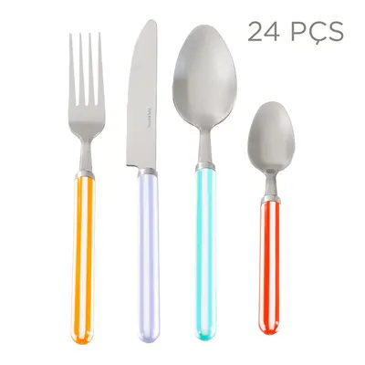 FAQUEIRO 24 PEÇAS PARA 6 PESSOAS STRIPED COLOR