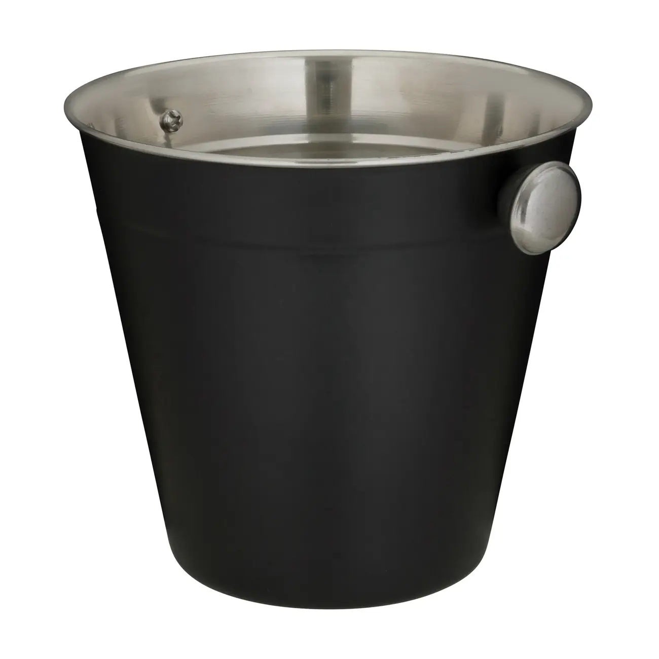 BALDE PARA GELO 13 CM LUNDY - PRETO/INOX - Foto 2