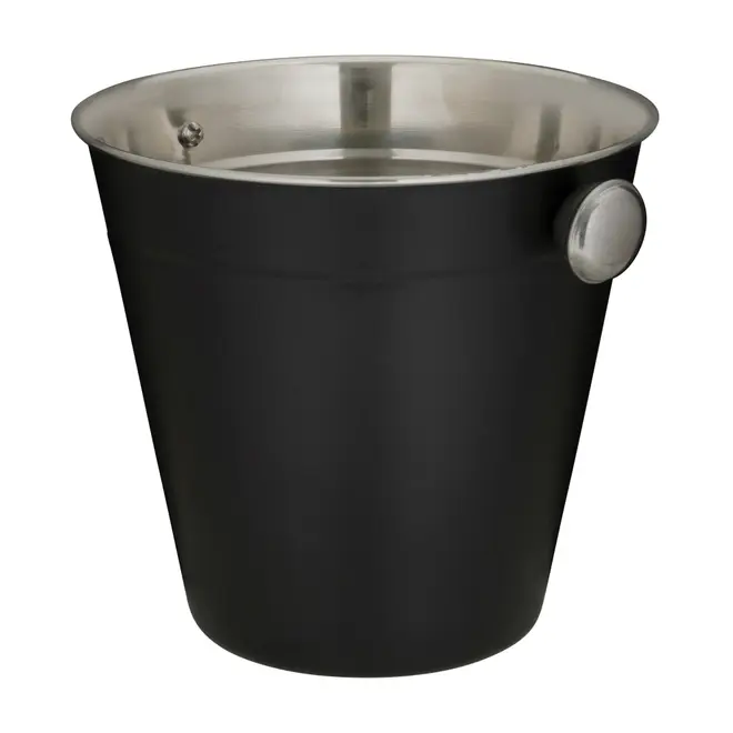 BALDE PARA GELO 13 CM LUNDY - PRETO/INOX - Foto 2