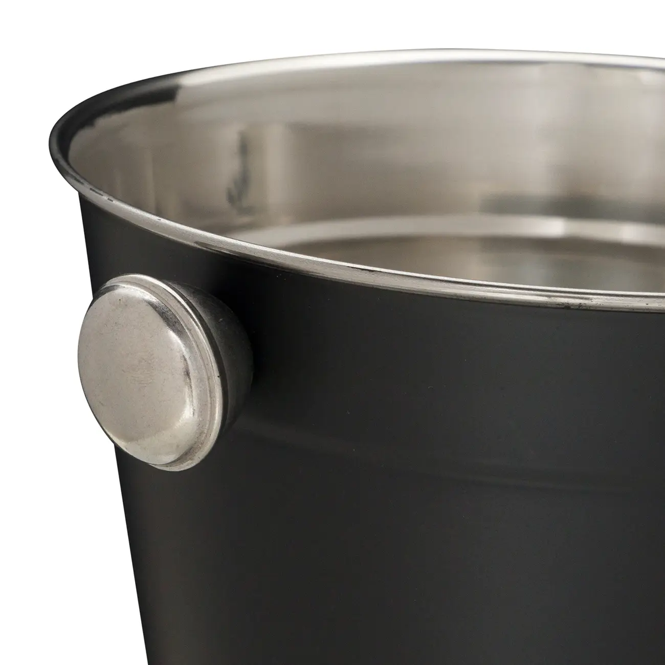 BALDE PARA GELO 13 CM LUNDY - PRETO/INOX - Foto 4