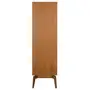 GUARDA-ROUPA DE SOLTEIRO 2 PORTAS/4 GAVETAS COM PALHINHA ARES - NOZES/FIBRA CLARA - Foto 4