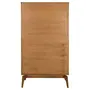 GUARDA-ROUPA DE SOLTEIRO 2 PORTAS/4 GAVETAS COM PALHINHA ARES - NOZES/FIBRA CLARA - Foto 9