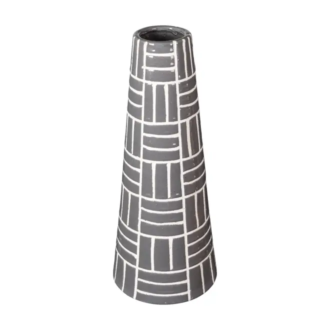 VASO 29 CM DOMELLA - KONKRET/BRANCO - Foto 1