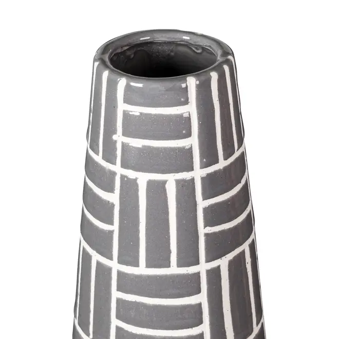 VASO 29 CM DOMELLA - KONKRET/BRANCO - Foto 2