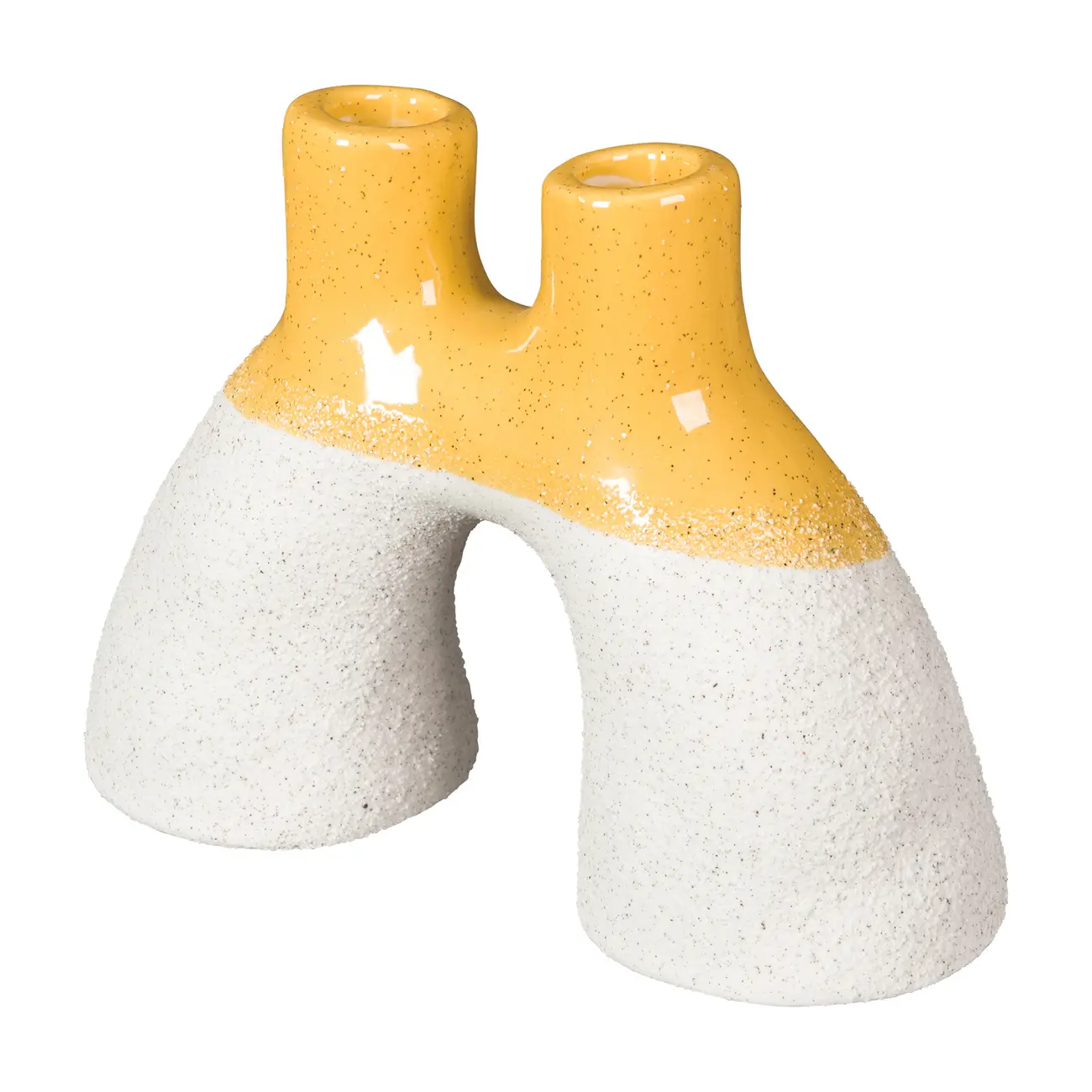 CANDELABRO PARA 2 VELAS KOMODO - BRANCO/ZAFRON - Foto 3