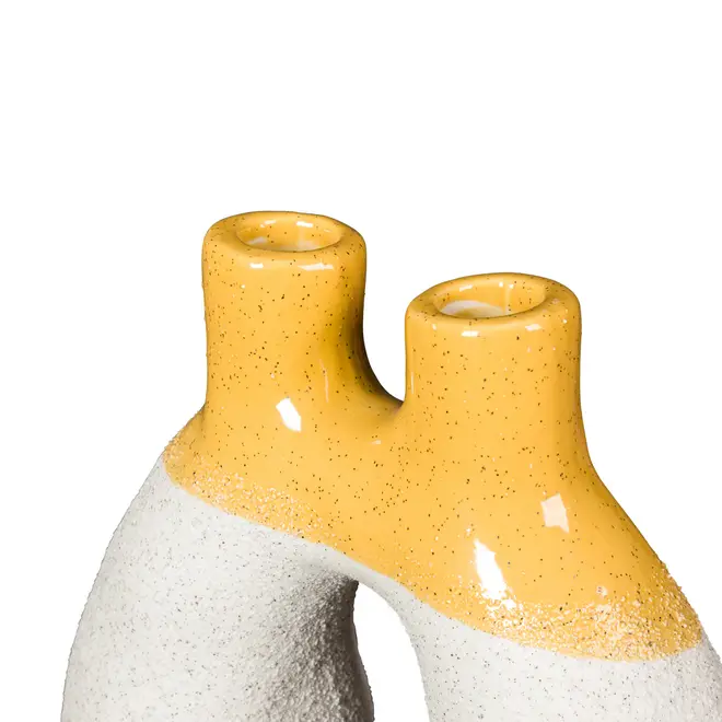 CANDELABRO PARA 2 VELAS KOMODO - BRANCO/ZAFRON - Foto 5