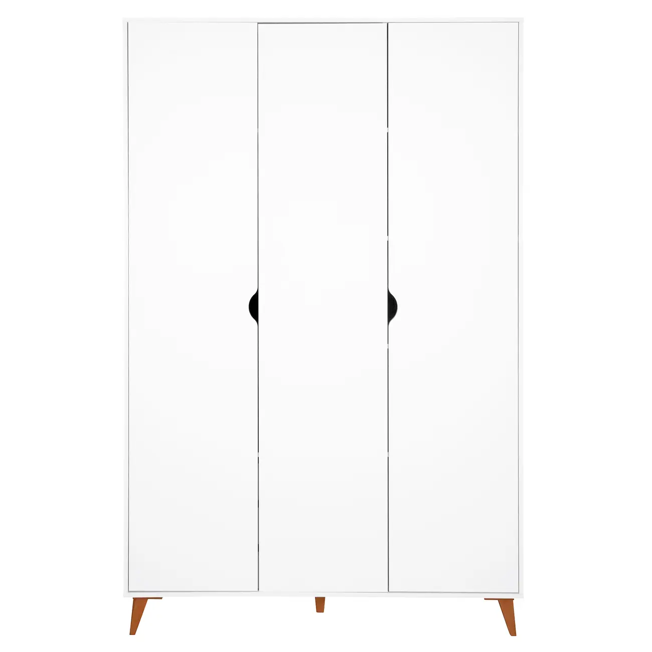 GUARDA-ROUPA DE SOLTEIRO 3 PORTAS LIN - BRANCO/NOZES - Foto 1