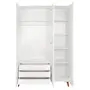 GUARDA-ROUPA DE SOLTEIRO 3 PORTAS LIN - BRANCO/NOZES - Foto 5