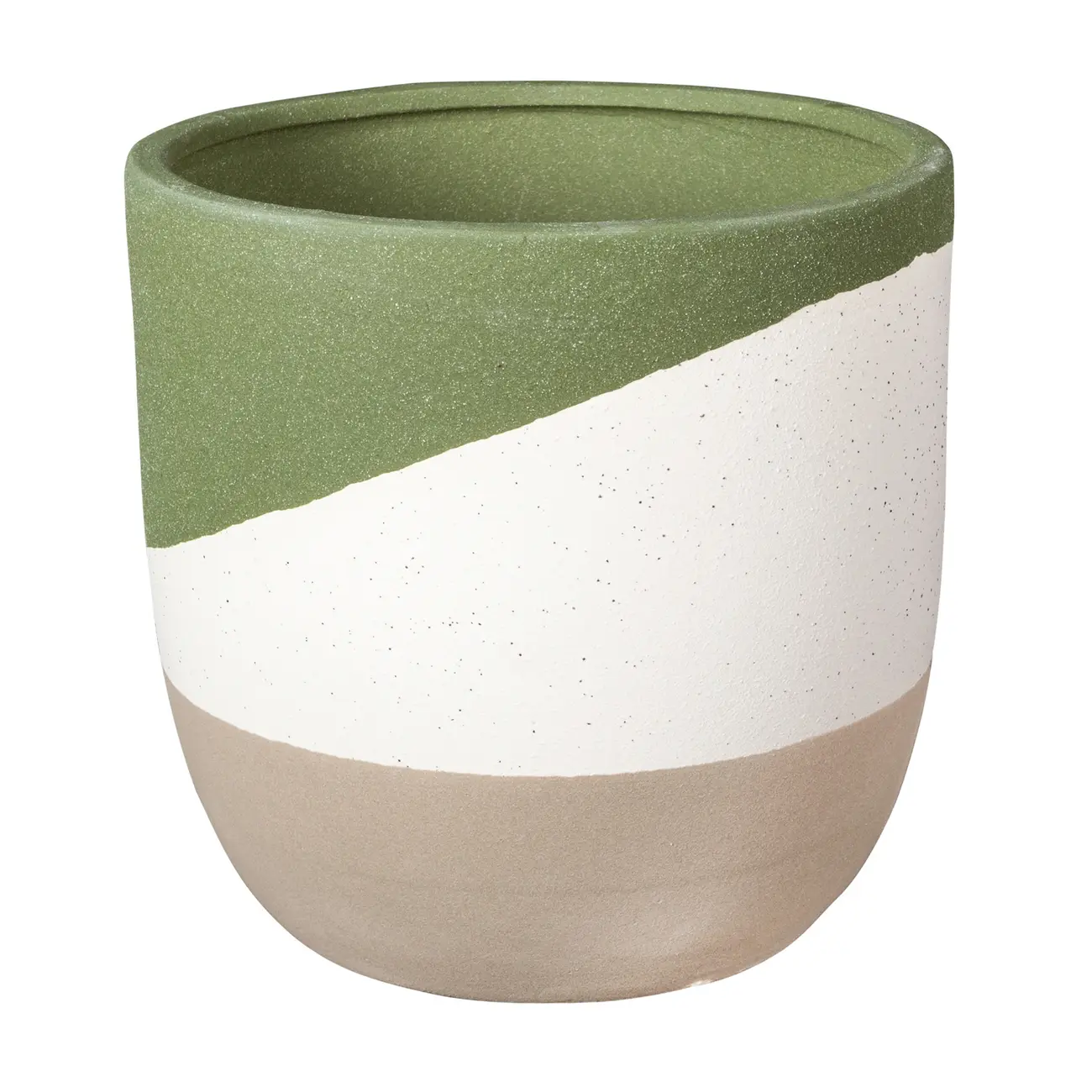 CACHEPÔ 17 CM SKAGEN - MUSGO/CAMELO - Foto 1