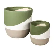 CACHEPÔ 17 CM SKAGEN - MUSGO/CAMELO - Foto 4