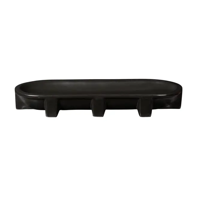 CENTRO DE MESA 28 CM BERTHEUX - PRETO - Foto 1