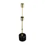 CANDELABRO PARA 2 VELAS LUND - OURO/PRETO - Foto 4