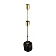 CANDELABRO PARA 2 VELAS LUND - OURO/PRETO - Foto 4