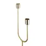 CANDELABRO PARA 2 VELAS LUND - OURO/PRETO - Foto 5