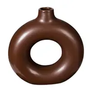 VASO 29 CM ROTHKO - MARROM/MANJERICÃO - Foto 1