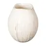 VASO 20 CM MAÉLIA - BRANCO/NATURAL - Foto 1