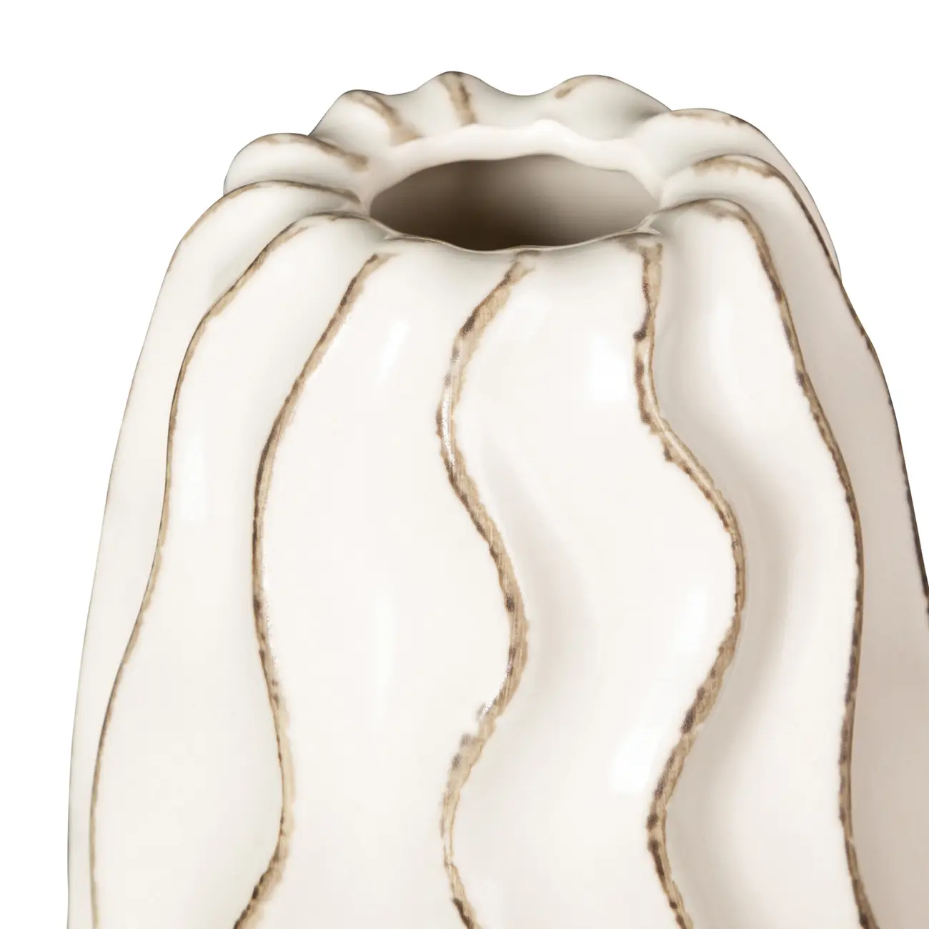 VASO 20 CM CHAUD - BRANCO PROVENCE - Foto 2