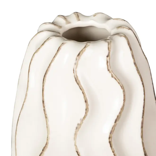 VASO 20 CM CHAUD - BRANCO PROVENCE - Foto 2