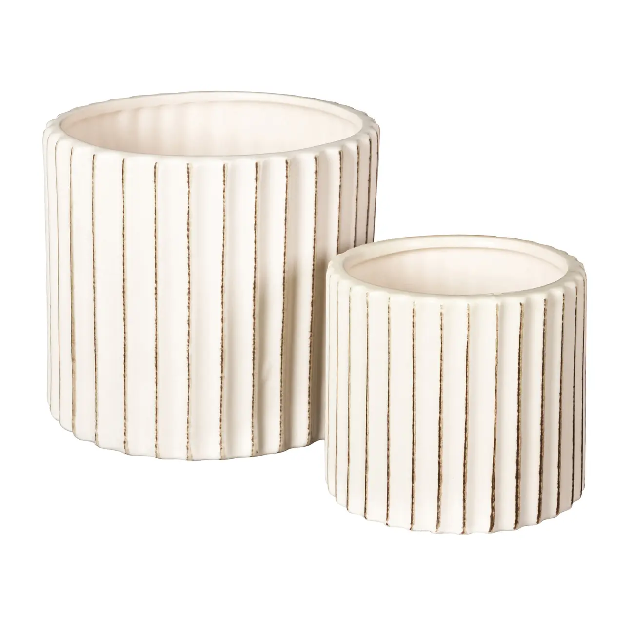 CACHEPÔ 13 CM MABELLE - BRANCO PROVENCE - Foto 3