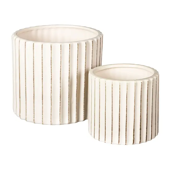 CACHEPÔ 13 CM MABELLE - BRANCO PROVENCE - Foto 3