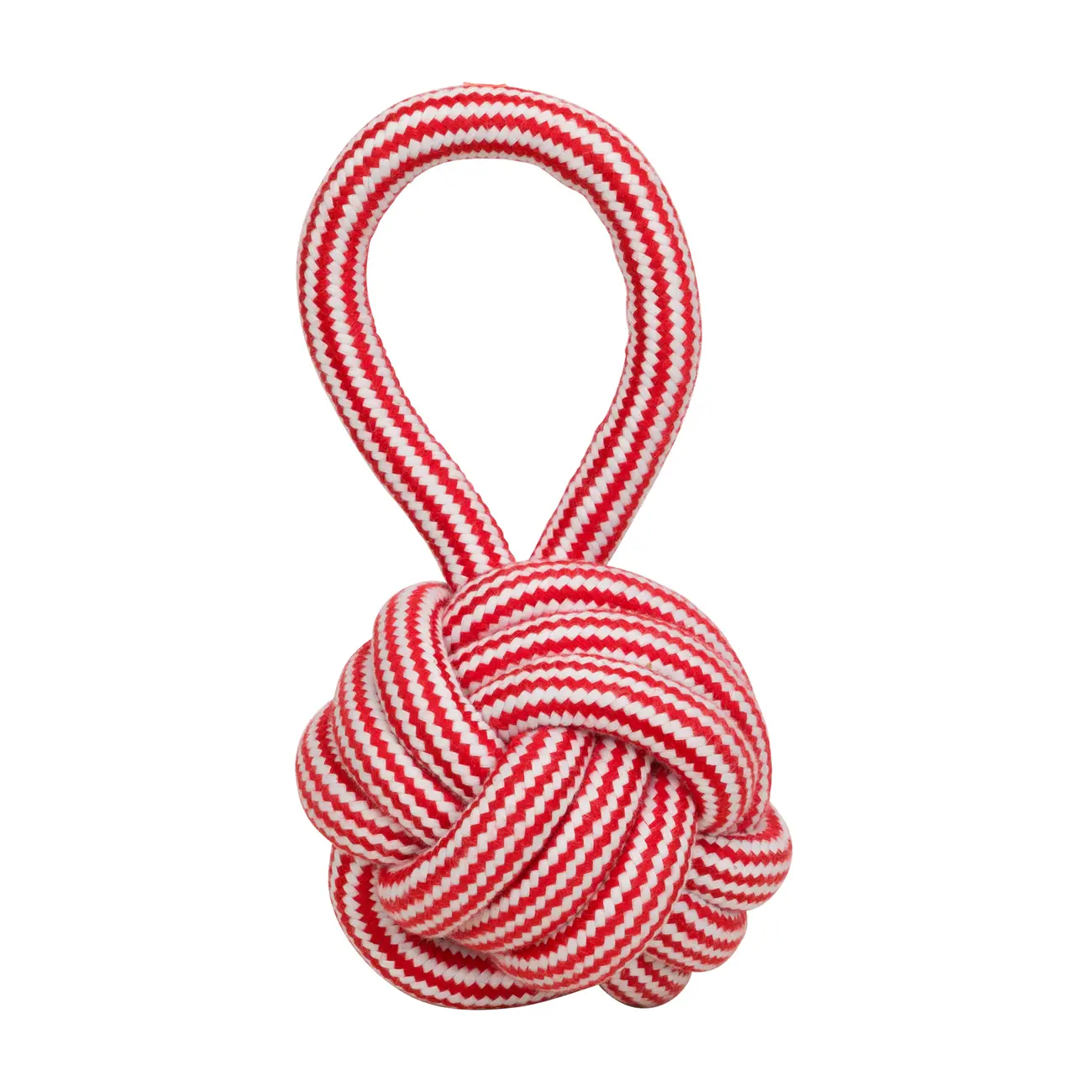 BOLINHA ACESSÓRIO PARA PET KNOT - VERMELHO/BRANCO - Foto 1