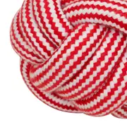 BOLINHA ACESSÓRIO PARA PET KNOT - VERMELHO/BRANCO - Foto 3