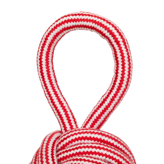 BOLINHA ACESSÓRIO PARA PET KNOT - VERMELHO/BRANCO - Foto 4