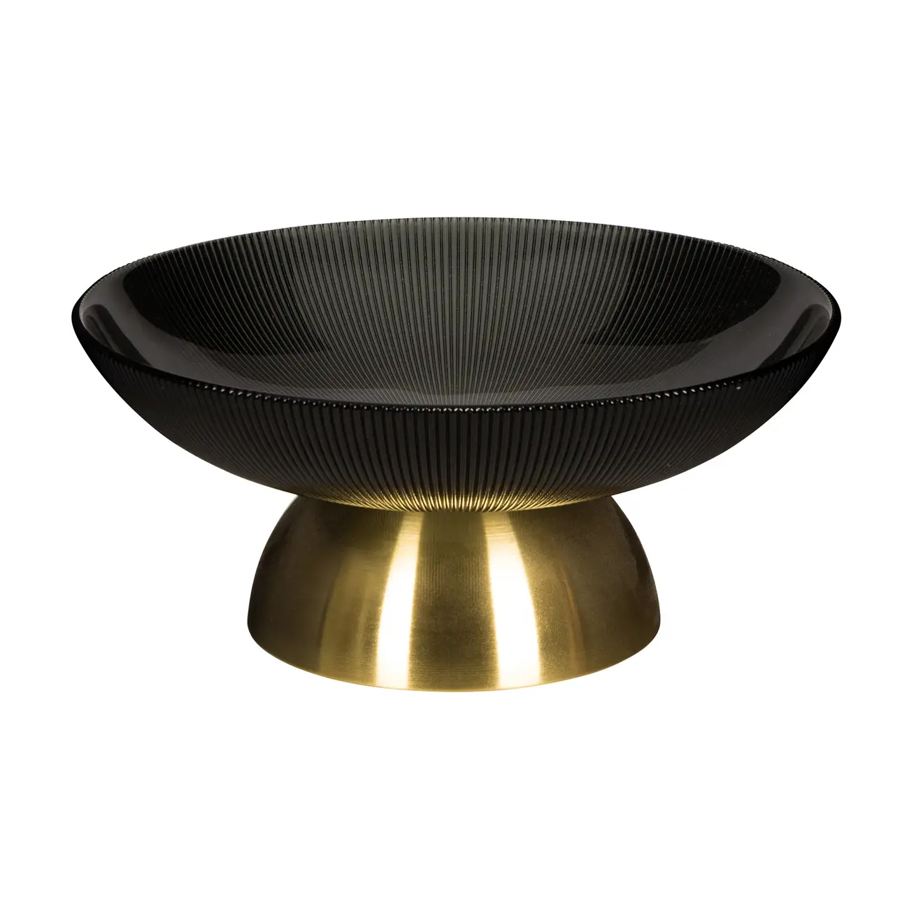 CENTRO DE MESA 25 CM BALDER - PRETO/OURO - Foto 1