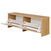 SAPATEIRA/BANCO 2 PORTAS BASCULANTES HIDE - OAK TAMMI - Foto 2