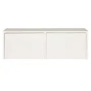 SAPATEIRA/BANCO 2 PORTAS BASCULANTES HIDE - BRANCO - Foto 1