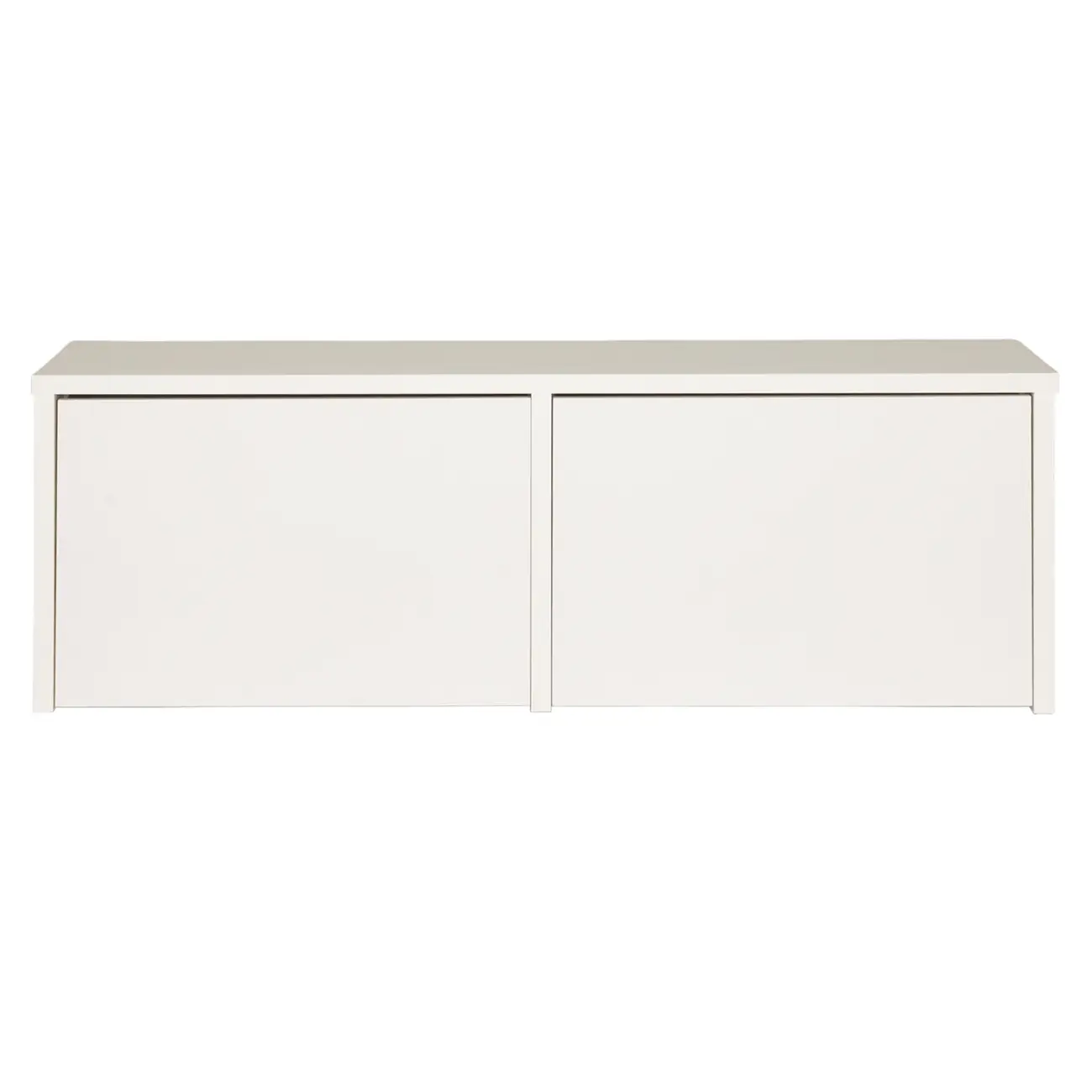 SAPATEIRA/BANCO 2 PORTAS BASCULANTES HIDE - BRANCO - Foto 1