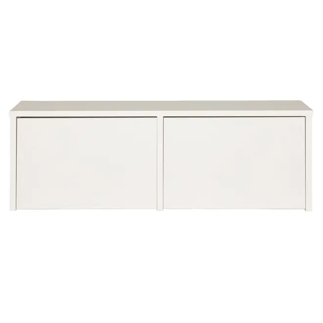 SAPATEIRA/BANCO 2 PORTAS BASCULANTES HIDE - BRANCO - Foto 1
