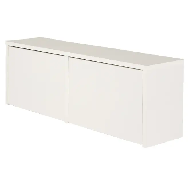 SAPATEIRA/BANCO 2 PORTAS BASCULANTES HIDE - BRANCO - Foto 3