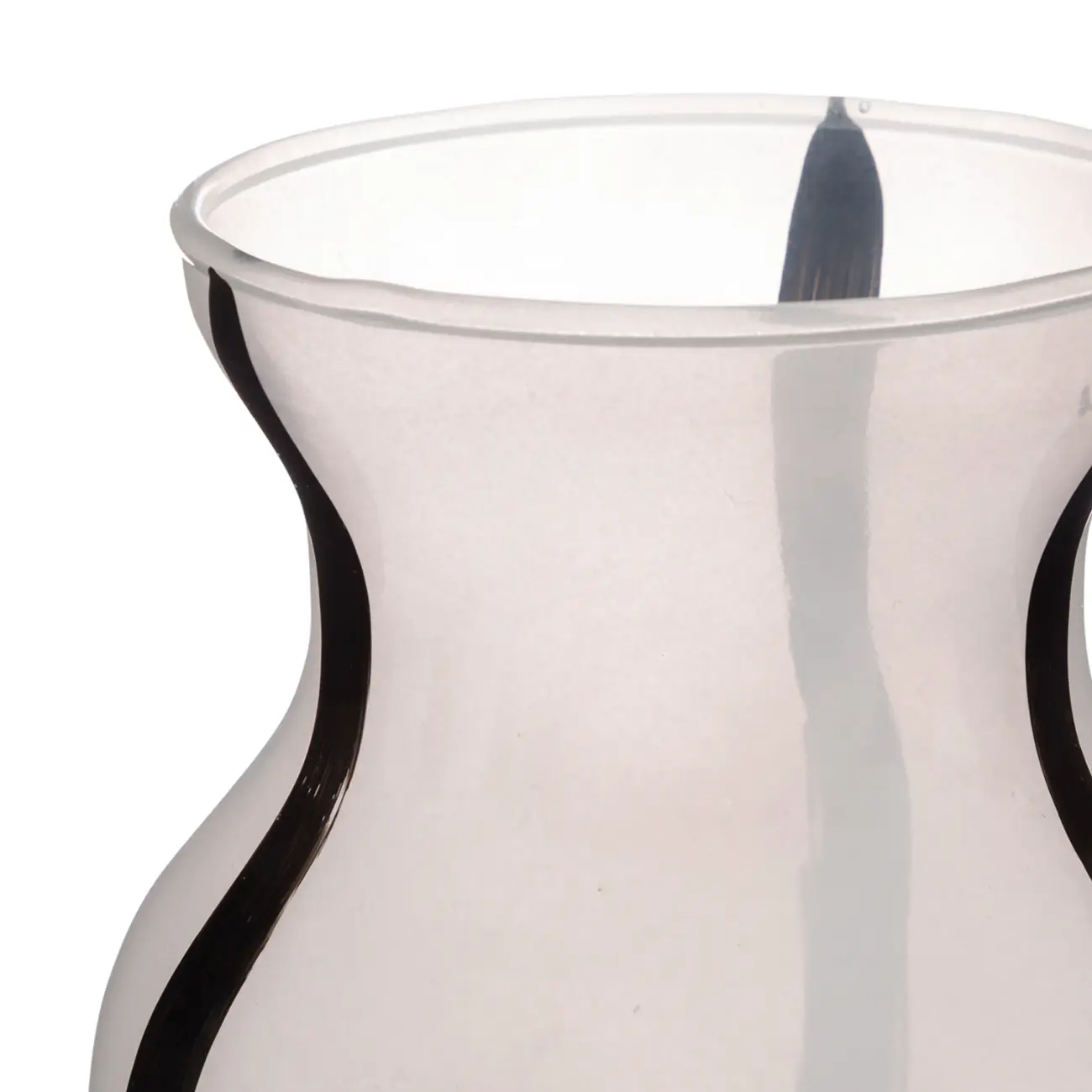 VASO 20 CM DANJI - BRANCO/PRETO - Foto 3
