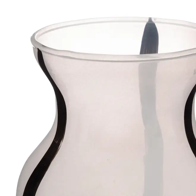 VASO 20 CM DANJI - BRANCO/PRETO - Foto 3
