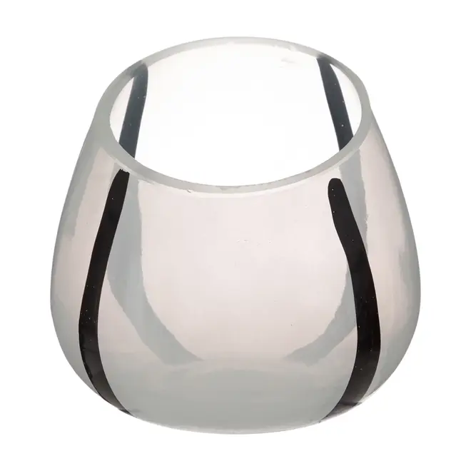 VASO 12 CM DANJI - BRANCO/PRETO - Foto 1